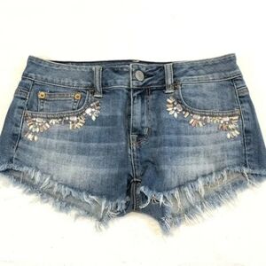 American Eagle Outfitters Blue Denim Shorts Size 2